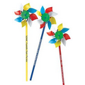 4" Brightly Colored Pinwheel